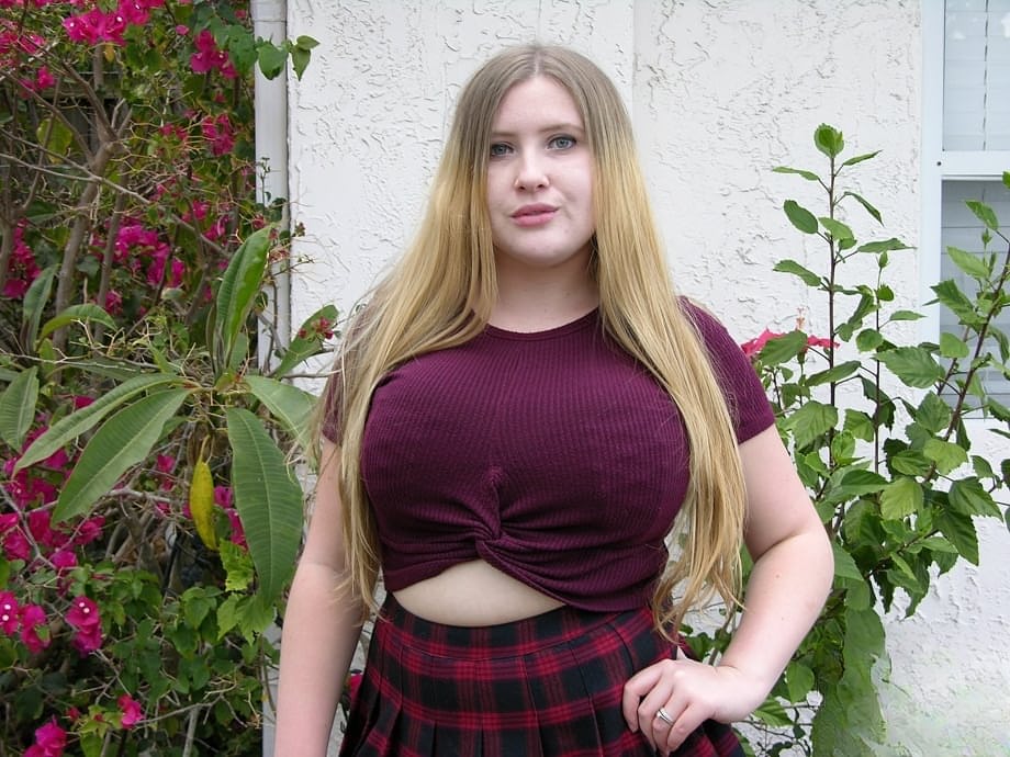 Emma's first time reveals huge tits and bare pussy