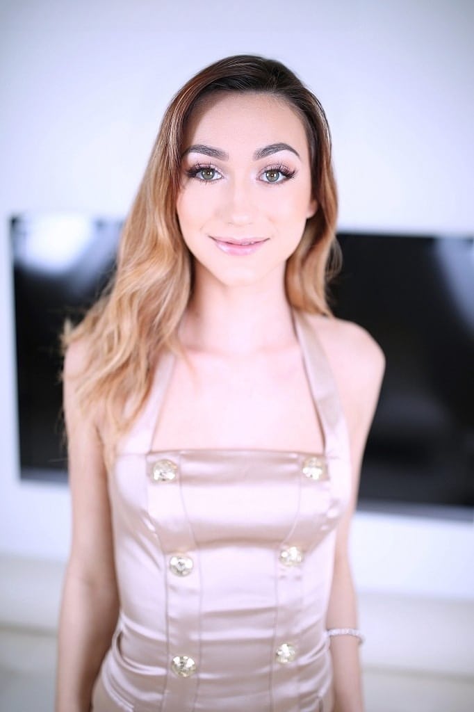 Ana Rose takes hot cum on her face after hard POV cock