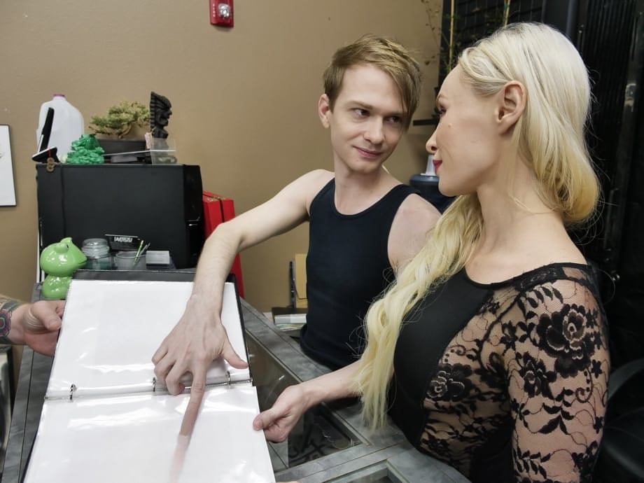 Tattoo studio pounding for Natasha James and her big firm