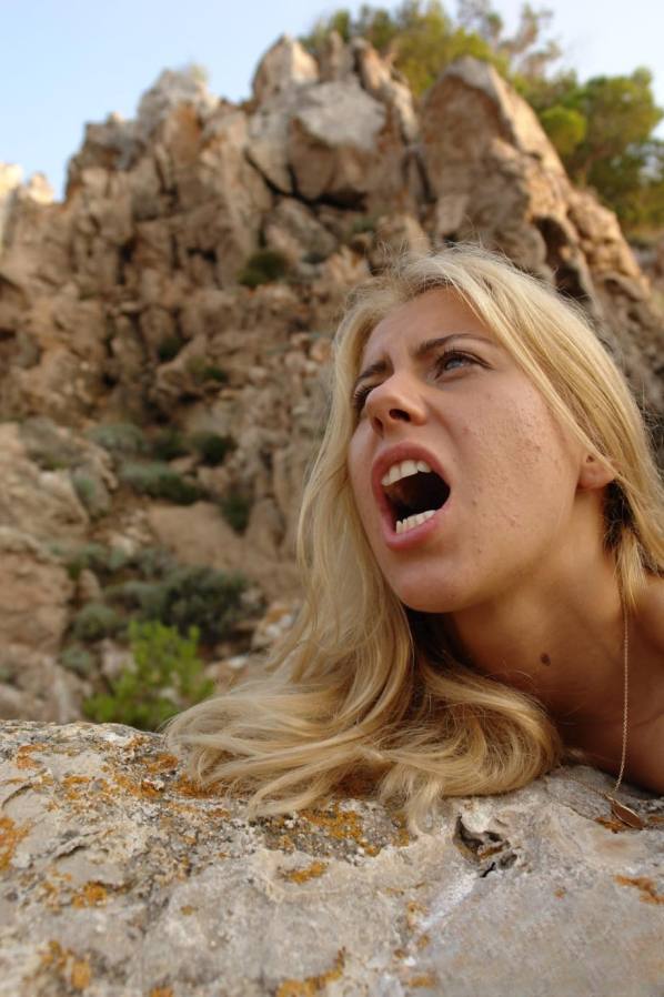 Outdoors, her master whips busty Nikky Thorne then fucks