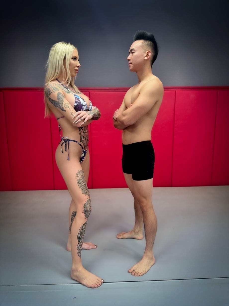 Inked Cassidy Luxe straps on to wrestle a lucky guy