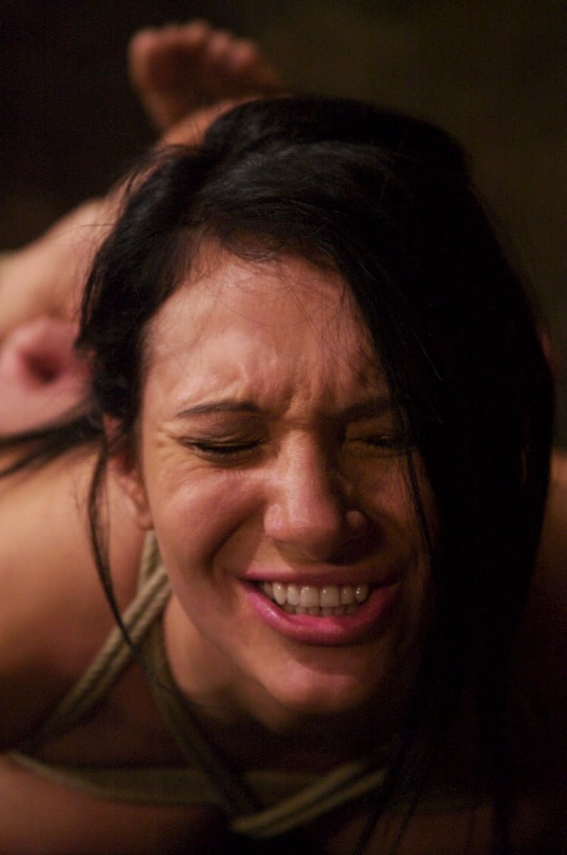 Hogtied Victoria Sin gets bare, anal hook in ass