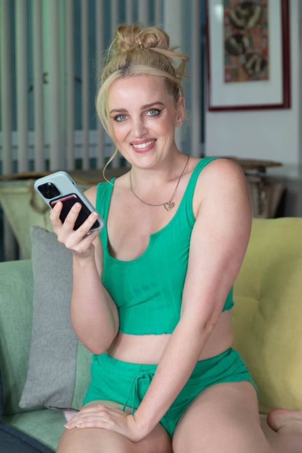 Nasty blonde Charlie Forde selfies then POV fuck
