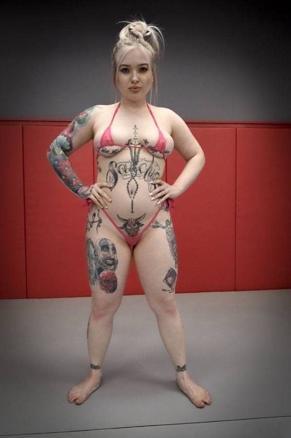 Kaiia Eve tattooed wrestler stripped bare, fucked