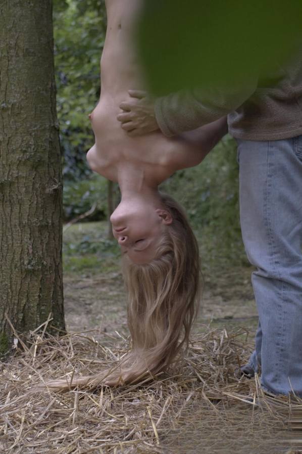 Suspended and manhandled, Cayenne Klein gets fucked hard in
