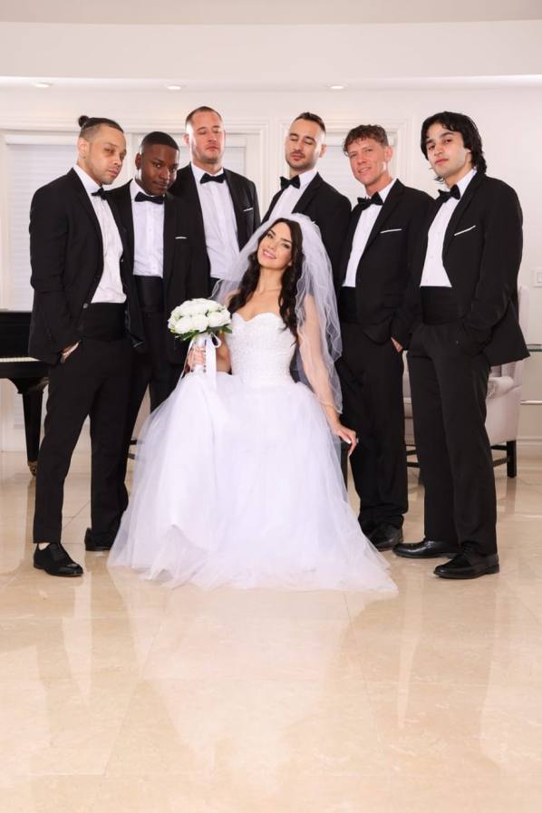 Wedding bells ring as Ivy Ireland gets gangbanged hard