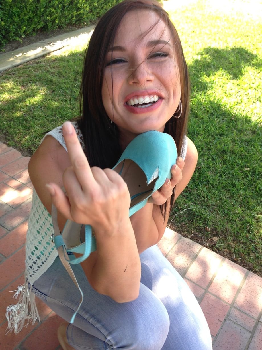Aidra Fox gets on her knees to blow Ryan Madison