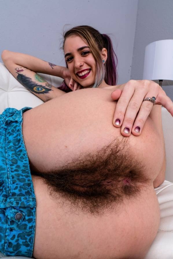 Pearl Sage's furry pussy spread wide for you