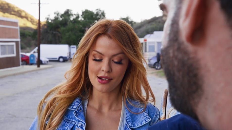 RV road fuck: cock in hot pussy, tits out