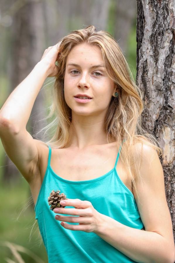 Beautiful Russian Teen Alecia Fox Undresses And Masturbates In The Forest