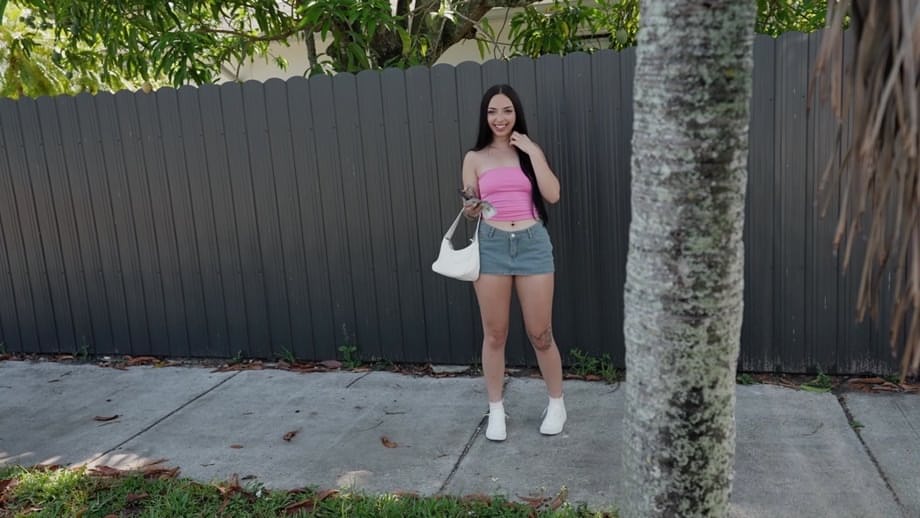 Stranger pounds Scarlett Rosewood's ass hard