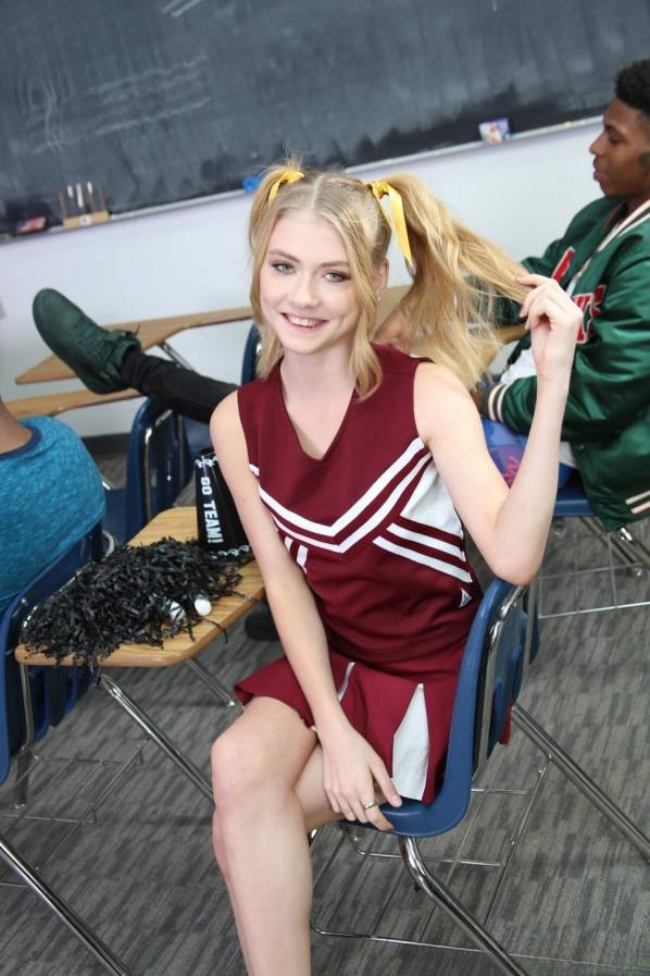 Fucking two black cocks, blonde cheerleader