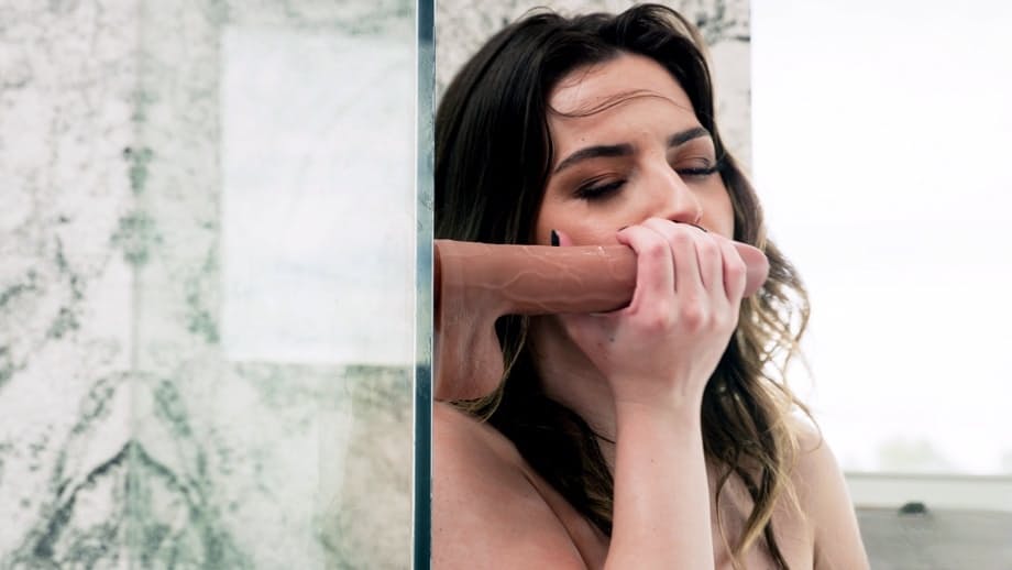 Chanel Camryn gets off with a suction dildo, horny wife