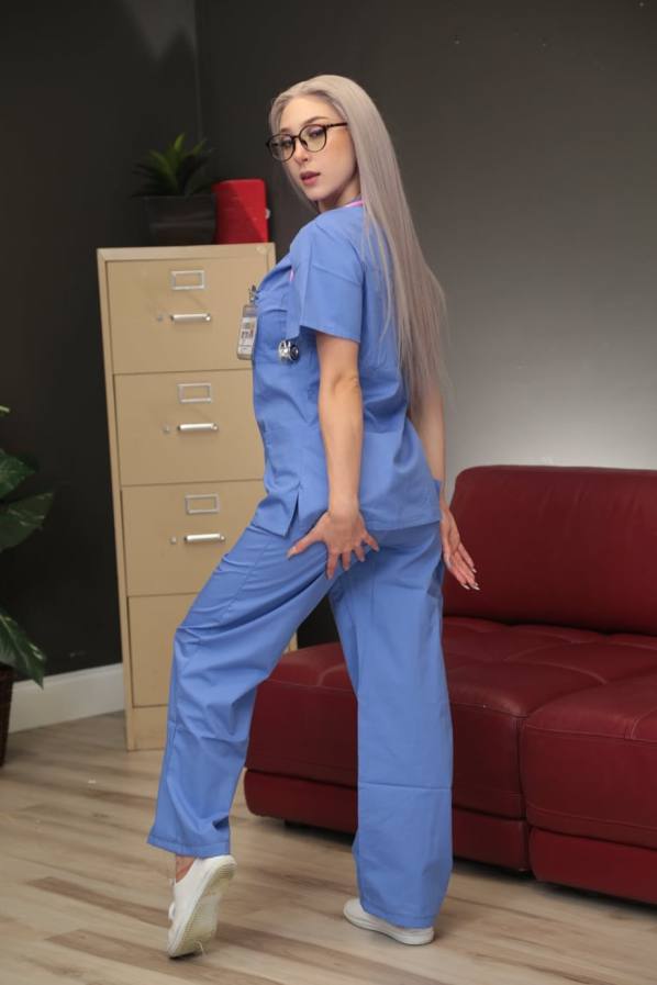 Cum-hungry nurse Skylar Vox takes cock from coworker