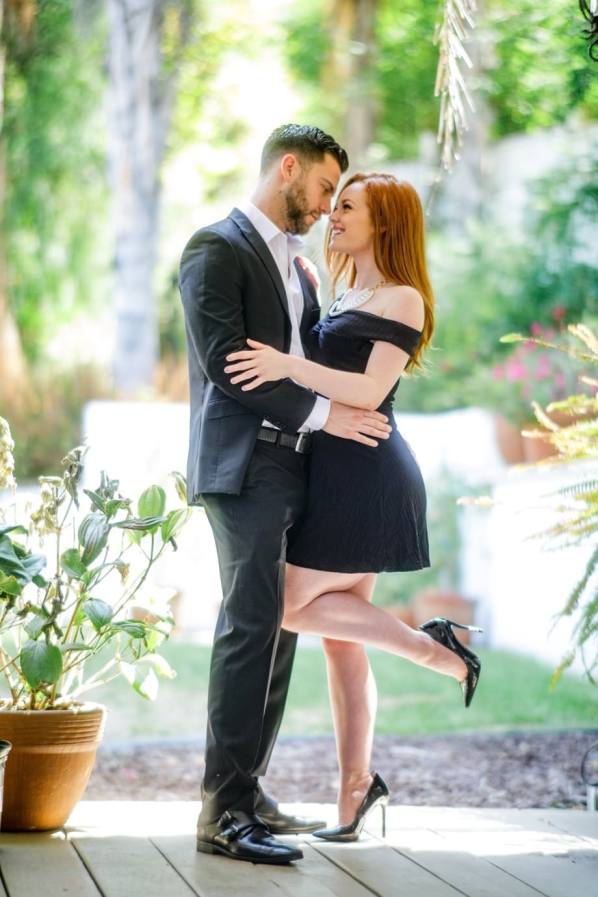 Ella Hughes gets cock in black dress striptease