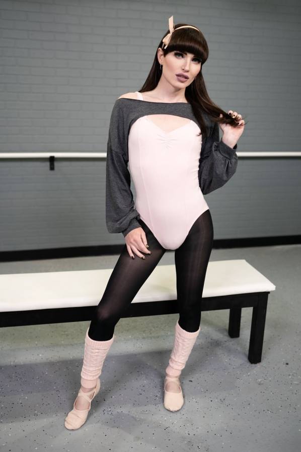 Porn Photo - Jenna Noelle Three shemale ballerinas fuck