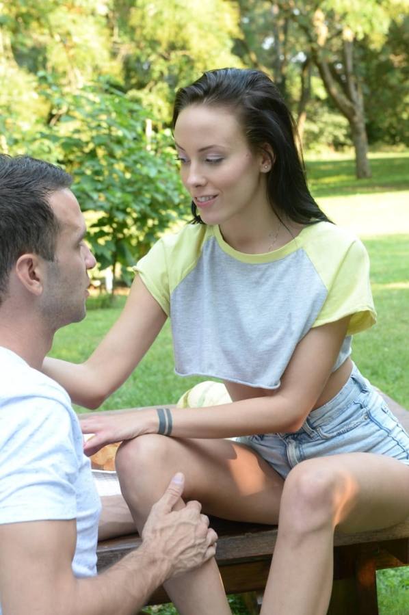 Porn Photo - Lexi Layo Picnic debut: Lexi Layo fucks cock
