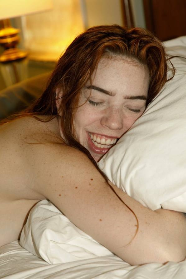 Naked Nala Brooks flaunts huge tits on bed